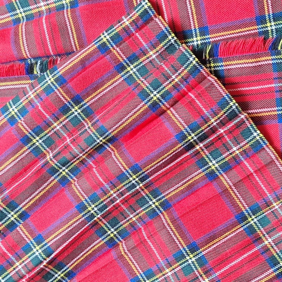 Red tartan skirt 100% wool - Picture 6 of 6